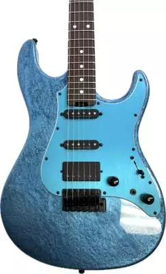 ESP Snapper AL-HR in Liquid Metal Blue 2
